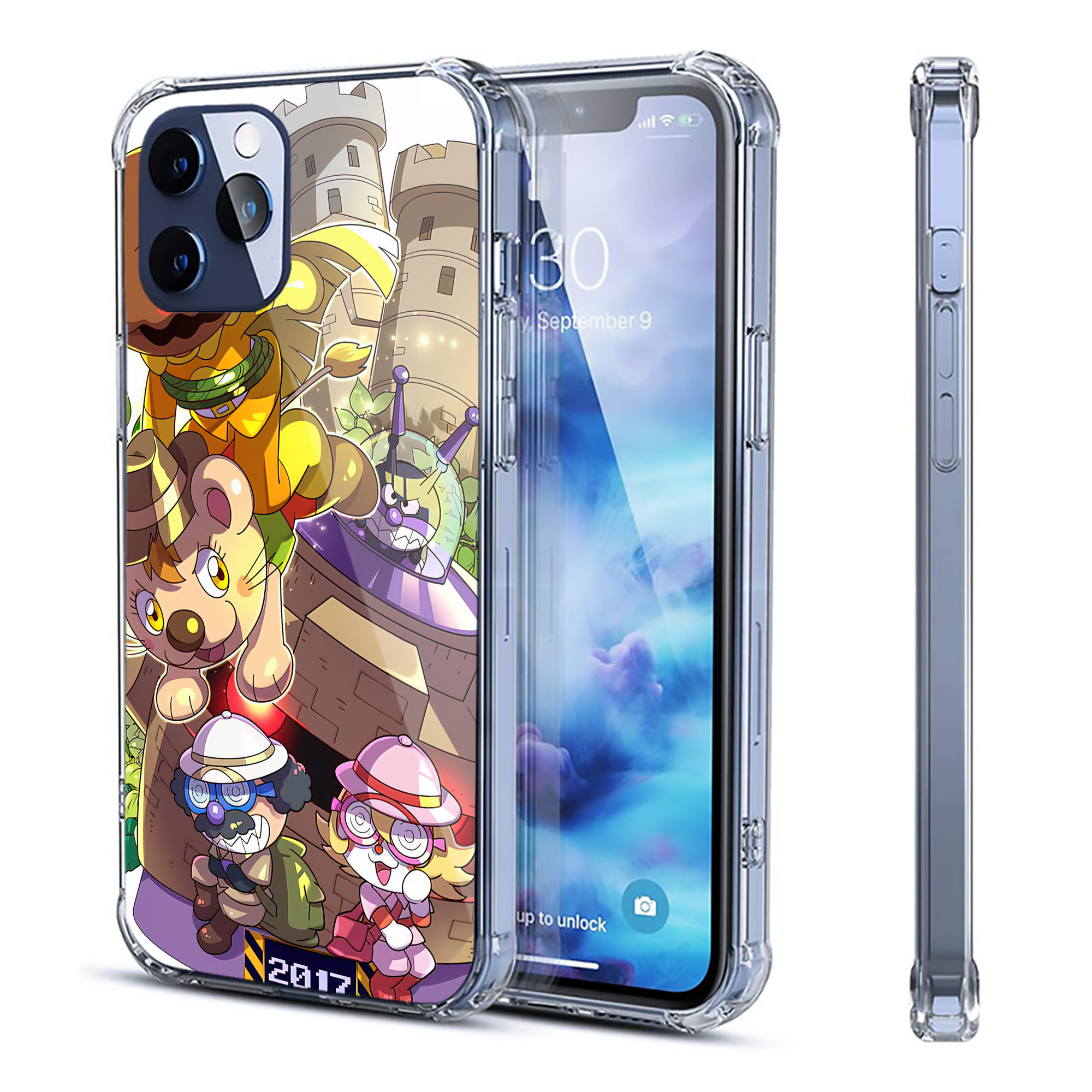 （画像用） アンパンマン Anpanman 【iPhone 12シリーズ対応】透明スマホケース（クリアソフトケース）